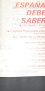 España debe saber, VVAA, Ed. Alce