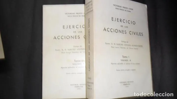 Ejercicio de las acciones civiles, vol. I Tomo I, Victorino Prieto Cobos, Ed. Aranzadi Ejercicio de las acciones civiles, vol. I Tomo I, Victorino Prieto Cobos, Ed. Aranzadi