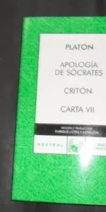 Apología de Sócrates, Critón, Carta VII, Platón, Ed. Espasa Calpe