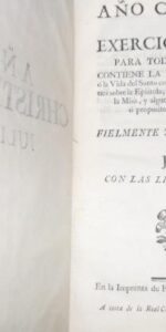 Año Christiano ó ejercicios devotos, Julio, Joachin Ibarra, Madrid, 1780, encuadernación española Año Christiano ó ejercicios devotos, Julio, Joachin Ibarra, Madrid, 1780, encuadernación española