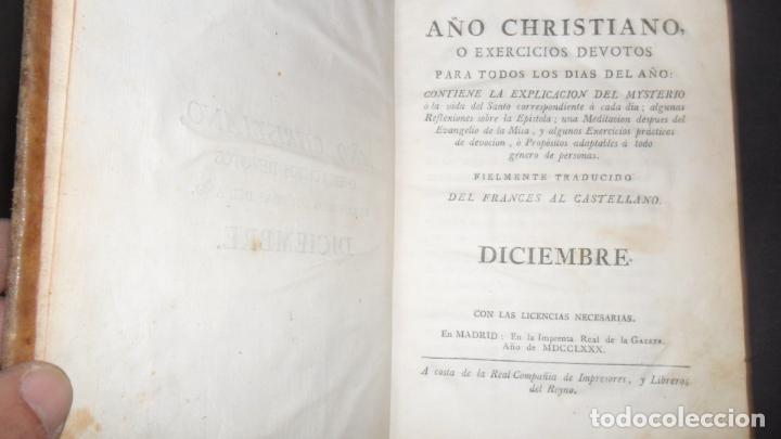 Año Christiano ó ejercicios devotos, Diciembre, Madrid, 1780, encuadernación española Año Christiano ó ejercicios devotos, Diciembre, Madrid, 1780, encuadernación española