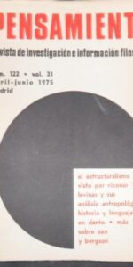 Pensamiento, Revista de investigación e información filosófica, núm. 122, vol. 31, 1975