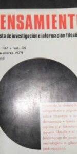 Pensamiento, Revista de investigación e información filosófica, núm. 137, vol. 35, enero/marzo, 1979 Pensamiento, Revista de investigación e información filosófica, núm. 137, vol. 35, enero/marzo, 1979