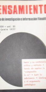 Pensamiento, Revista de investigación e información filosófica, núm. 130, vol. 33, 1977