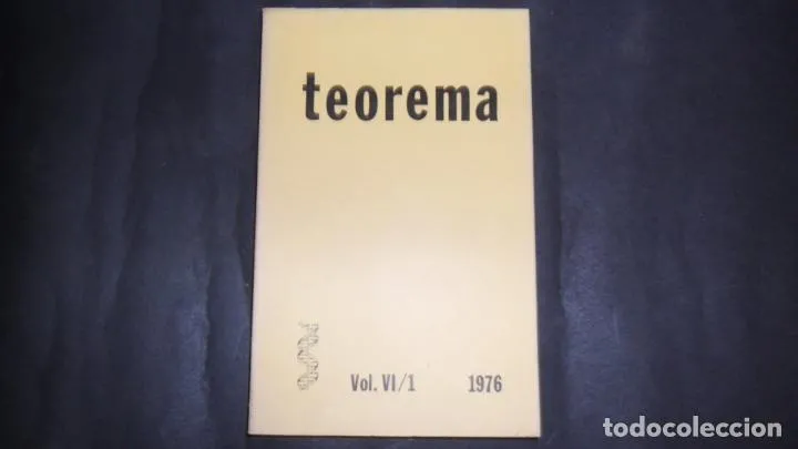 Teorema, vol. VI/1 Teorema, vol. VI/1