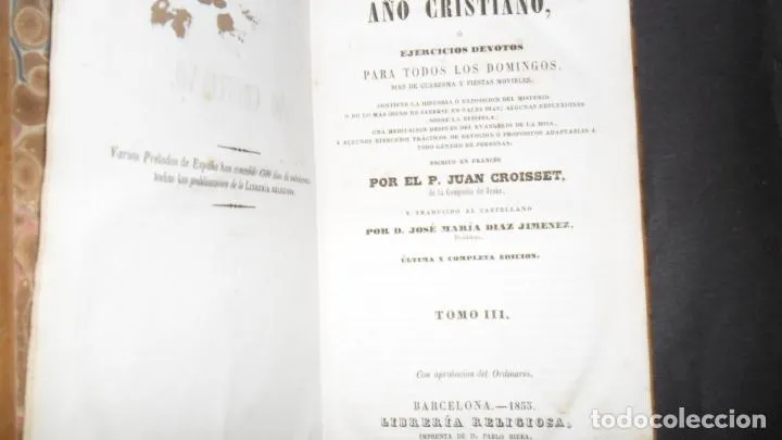 Año cristiano o ejercicios devotos, tomo III Año cristiano o ejercicios devotos, tomo III