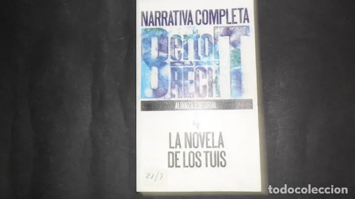 La novela de los tuis, Bertolt Brecht, ed. Alianza editorial La novela de los tuis, Bertolt Brecht, ed. Alianza editorial