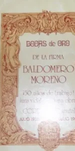 Bodas de oro de la firma Baldomero Romero, 1935-1985, Córdoba