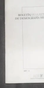Boletín de la Asociación demográfica histórica, vol. XIV-I, 1996
