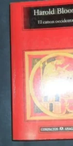 El canon occidental, Harold Bloom, ed. Anagrama