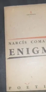 Enigma, Narcís Comadira, edicions 62, bilingüe