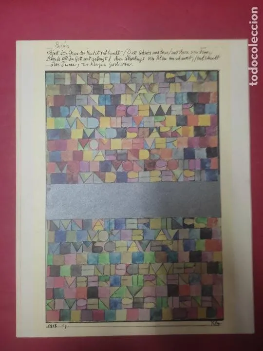 Paul Klee, Óleos, acuarelas, dibujos y grabados, 1981, ed. Fundación March Paul Klee, Óleos, acuarelas, dibujos y grabados, 1981, ed. Fundación March