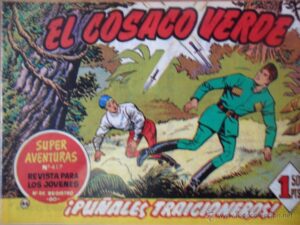El cosaco verde, ¡Puñales traicioneros!, reedición Bruguera, 1961