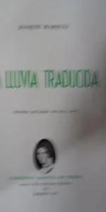 La lluvia traducida, Joaquín Márquez, cuadernos Aldonza de Poesía, 1978