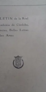 Boletín de la Real Academia de Córdoba, Julio-Diciembre 1989, año LX, número 117