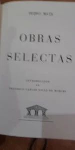 Obras selectas, Pedro Mata, ed. Carroggio