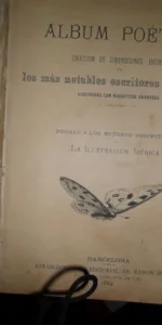 Álbum poético, Colección de composiciones inéditas de los más notables escritores de España, 1884