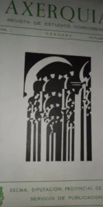 Axerquía, Revista de estudios cordobeses, número 1, 1980