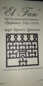 El Faro, Revista quincenal de anuncios, Bujalance 1926-1929, facsímil, Ángel Romero Belmonte