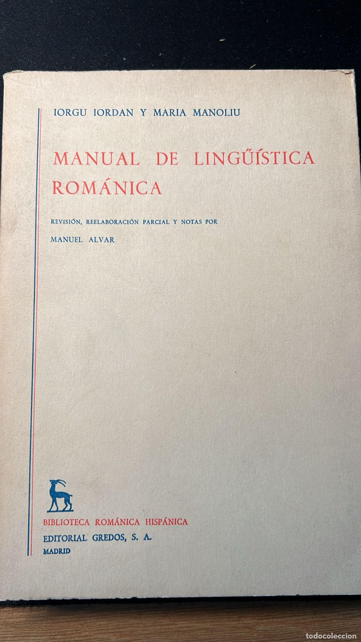 manual de lingüística románica manual de lingüística románica