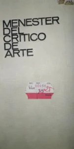 Menester del crítico de arte, Eugenio D’Ors, ed. Aguilar