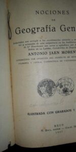Nociones de geografía general, Antonio Jaén Morente, ed. Reus, 1927 Nociones de geografía general, Antonio Jaén Morente, ed. Reus, 1927