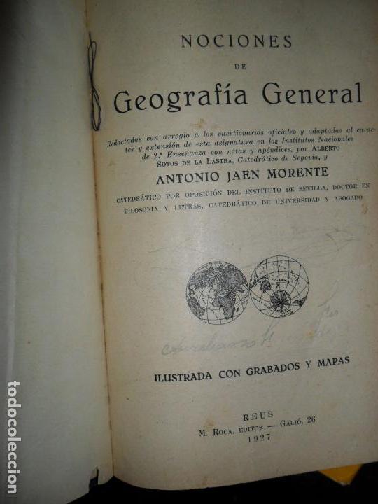 Nociones de geografía general, Antonio Jaén Morente, ed. Reus, 1927 Nociones de geografía general, Antonio Jaén Morente, ed. Reus, 1927