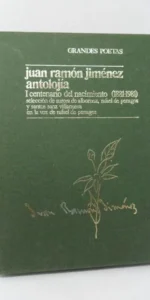 Antolojía, Juan Ramón Jiménez, I Centenario del nacimiento, caja con 2 cassetes