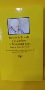 Relato de la vida y el caracter de Immanuel Kant, Ludwig Ernst Borowski, Tecnos Relato de la vida y el caracter de Immanuel Kant, Ludwig Ernst Borowski, Tecnos