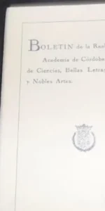 Boletín de la Real Academia de Córdoba, de Ciencias, Bellas Letras y Nobles Artes, 106, 1984